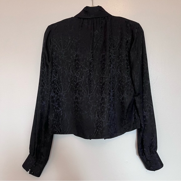 Aritzia Talula Silk Blouse with Tie Neck - Picture 4 of 8